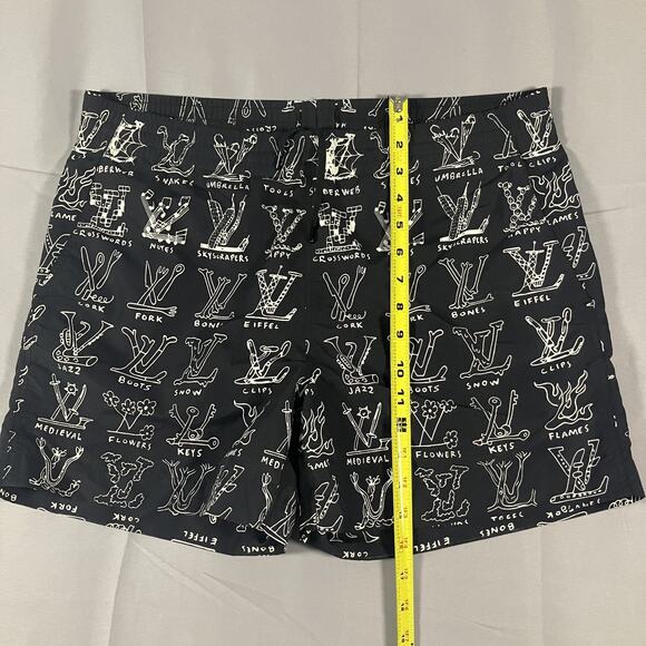 Louis Vuitton Japan Mens Large Swim Trunks Shorts - Monogram Graphic Print - Picture 11 of 16
